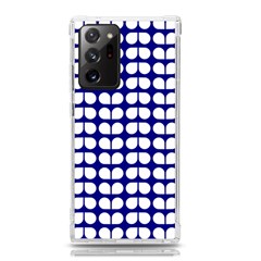 Blue And White Leaf Pattern Samsung Galaxy Note 20 Ultra TPU UV Case