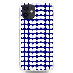 Blue And White Leaf Pattern iPhone 12/12 Pro TPU UV Print Case