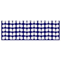 Blue And White Leaf Pattern Banner and Sign 12  x 4 