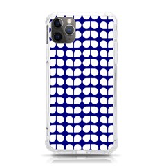 Blue And White Leaf Pattern iPhone 11 Pro Max 6.5 Inch TPU UV Print Case