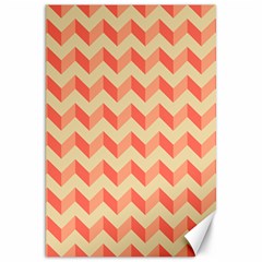 Modern Retro Chevron Patchwork Pattern Canvas 20  X 30  by GardenOfOphir