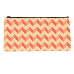 Modern Retro Chevron Patchwork Pattern Pencil Case by GardenOfOphir