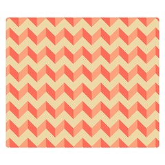 Modern Retro Chevron Patchwork Pattern Two Sides Premium Plush Fleece Blanket (small) by GardenOfOphir