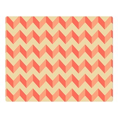 Modern Retro Chevron Patchwork Pattern Two Sides Premium Plush Fleece Blanket (large) by GardenOfOphir