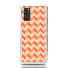 Modern Retro Chevron Patchwork Pattern Samsung Galaxy S20 6 2 Inch Tpu Uv Case