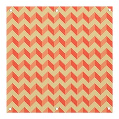 Modern Retro Chevron Patchwork Pattern Banner And Sign 3  X 3  by GardenOfOphir