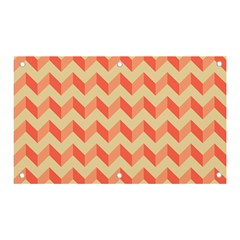 Modern Retro Chevron Patchwork Pattern Banner And Sign 5  X 3  by GardenOfOphir