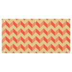 Modern Retro Chevron Patchwork Pattern Banner and Sign 6  x 3  Front