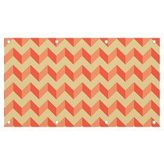 Modern Retro Chevron Patchwork Pattern Banner And Sign 7  X 4  by GardenOfOphir