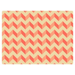 Modern Retro Chevron Patchwork Pattern Premium Plush Fleece Blanket (extra Small) by GardenOfOphir