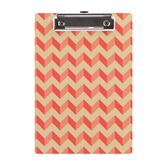 Modern Retro Chevron Patchwork Pattern A5 Acrylic Clipboard