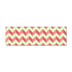 Modern Retro Chevron Patchwork Pattern Sticker (bumper) by GardenOfOphir