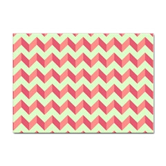 Modern Retro Chevron Patchwork Pattern Sticker A4 (100 Pack) by GardenOfOphir