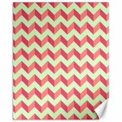 Modern Retro Chevron Patchwork Pattern Canvas 16  X 20  by GardenOfOphir