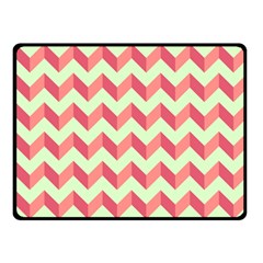 Modern Retro Chevron Patchwork Pattern Fleece Blanket (small) by GardenOfOphir