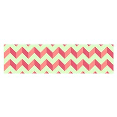 Modern Retro Chevron Patchwork Pattern Oblong Satin Scarf (16  X 60 ) by GardenOfOphir