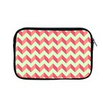 Modern Retro Chevron Patchwork Pattern Apple MacBook Pro 13  Zipper Case Front