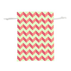 Modern Retro Chevron Patchwork Pattern Lightweight Drawstring Pouch (s) by GardenOfOphir