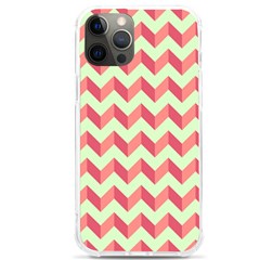 Modern Retro Chevron Patchwork Pattern Iphone 12 Pro Max Tpu Uv Print Case by GardenOfOphir