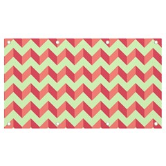 Modern Retro Chevron Patchwork Pattern Banner And Sign 7  X 4  by GardenOfOphir