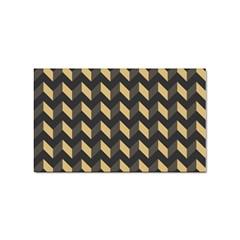 Modern Retro Chevron Patchwork Pattern Sticker Rectangular (10 Pack) by GardenOfOphir