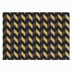 Modern Retro Chevron Patchwork Pattern Large Glasses Cloth