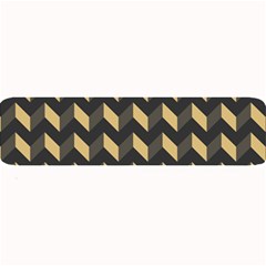 Modern Retro Chevron Patchwork Pattern Large Bar Mat by GardenOfOphir