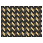 Modern Retro Chevron Patchwork Pattern Premium Plush Fleece Blanket (Extra Small) 40 x30  Blanket Front