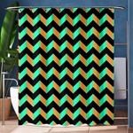 Modern Retro Chevron Patchwork Pattern Shower Curtain 60  x 72  (Medium)  60 x72  Curtain