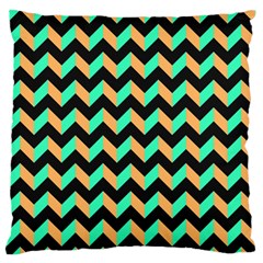 Modern Retro Chevron Patchwork Pattern Standard Premium Plush Fleece Cushion Case (two Sides) by GardenOfOphir