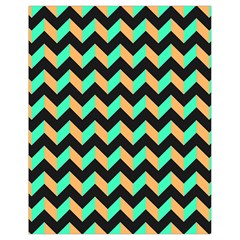 Modern Retro Chevron Patchwork Pattern Drawstring Bag (small) by GardenOfOphir