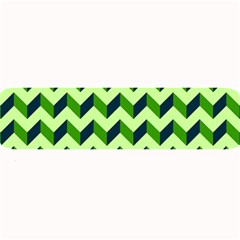 Modern Retro Chevron Patchwork Pattern Large Bar Mat by GardenOfOphir