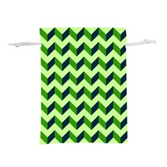 Modern Retro Chevron Patchwork Pattern Lightweight Drawstring Pouch (s) by GardenOfOphir