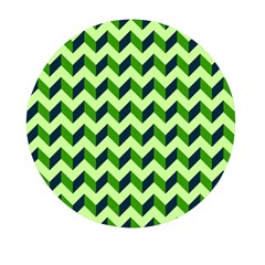 Modern Retro Chevron Patchwork Pattern Mini Round Pill Box (pack Of 3) by GardenOfOphir