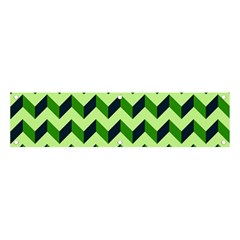 Modern Retro Chevron Patchwork Pattern Banner And Sign 4  X 1  by GardenOfOphir