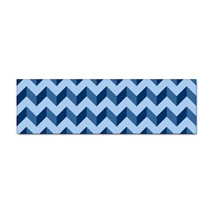 Modern Retro Chevron Patchwork Pattern Sticker (bumper) by GardenOfOphir