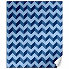 Modern Retro Chevron Patchwork Pattern Canvas 8  X 10  by GardenOfOphir