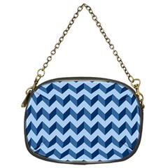 Modern Retro Chevron Patchwork Pattern Chain Purse (one Side) by GardenOfOphir