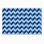 Modern Retro Chevron Patchwork Pattern Postcard 4 x 6  (Pkg of 10) Front