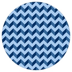 Modern Retro Chevron Patchwork Pattern Round Trivet by GardenOfOphir