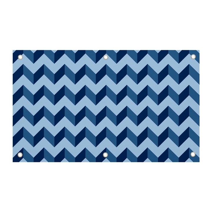 Modern Retro Chevron Patchwork Pattern Banner and Sign 5  x 3 