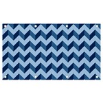 Modern Retro Chevron Patchwork Pattern Banner and Sign 7  x 4  Front