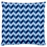 Modern Retro Chevron Patchwork Pattern Standard Premium Plush Fleece Cushion Case (Two Sides) Back