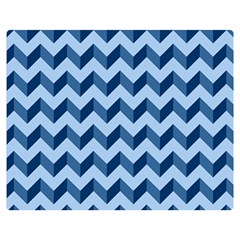 Modern Retro Chevron Patchwork Pattern Premium Plush Fleece Blanket (medium) by GardenOfOphir