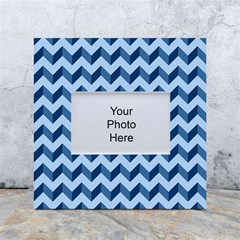 Modern Retro Chevron Patchwork Pattern White Box Photo Frame 4  X 6  by GardenOfOphir