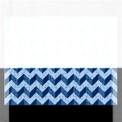 Modern Retro Chevron Patchwork Pattern Rectangular Jigsaw Puzzl by GardenOfOphir