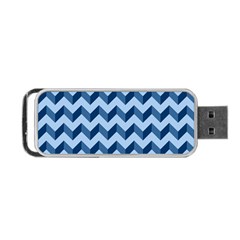 Modern Retro Chevron Patchwork Pattern Portable Usb Flash (one Side) by GardenOfOphir