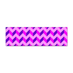 Modern Retro Chevron Patchwork Pattern Sticker (bumper) by GardenOfOphir