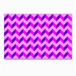 Modern Retro Chevron Patchwork Pattern Postcard 4 x 6  (Pkg of 10) Front