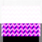 Modern Retro Chevron Patchwork Pattern Rectangular Jigsaw Puzzl Front